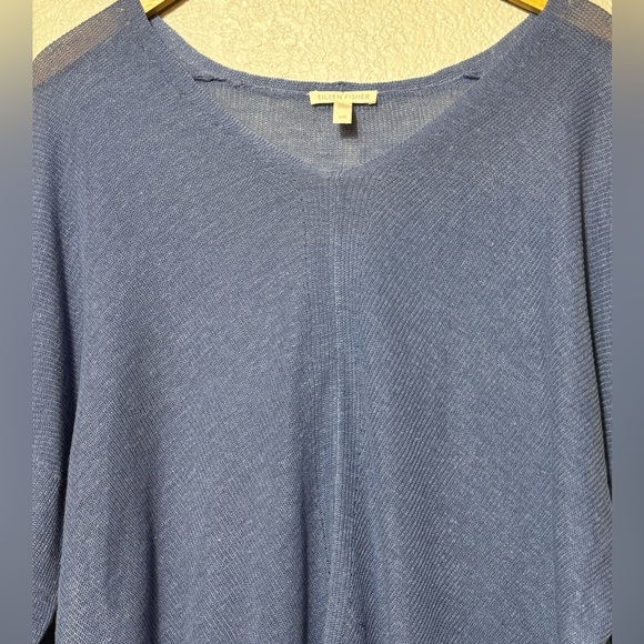 Eileen Fisher Lightweight V-neck Organic Linen Blend Sweater Tunic Size L - Picture 5 of 8